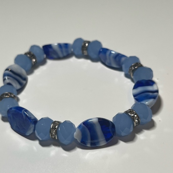 Blue Crystal Bracelet - Picture 2 of 3